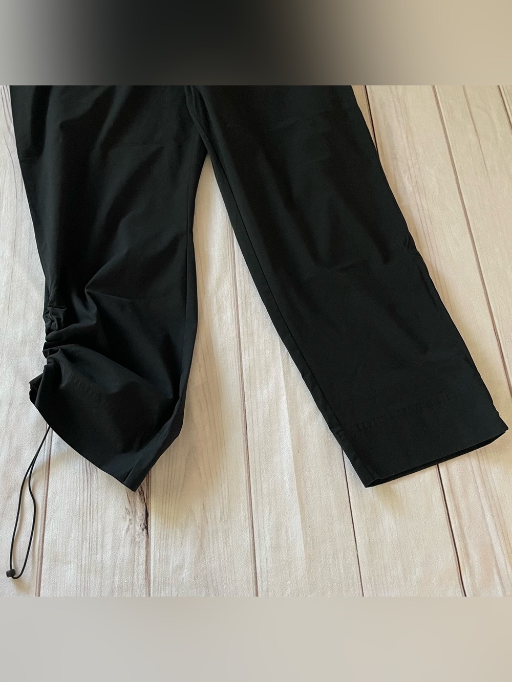 Columbia Pull On Hiking Pants Women’s XL Black Cinch Ankle Nylon Tech Elastic - Picture 10 of 15